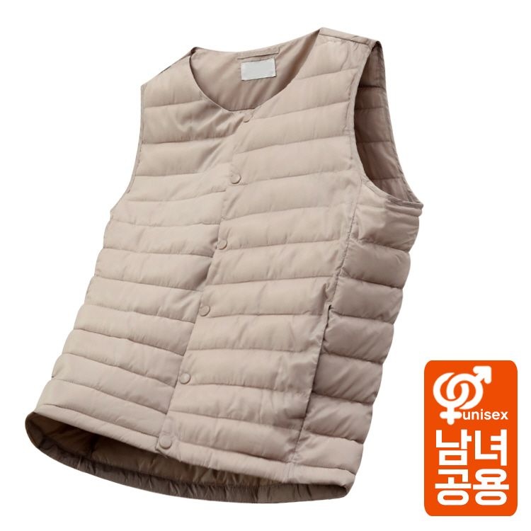 해리슨 옴므 [해리슨] 남녀공용 U넥 초경량 패딩조끼 TBC1010