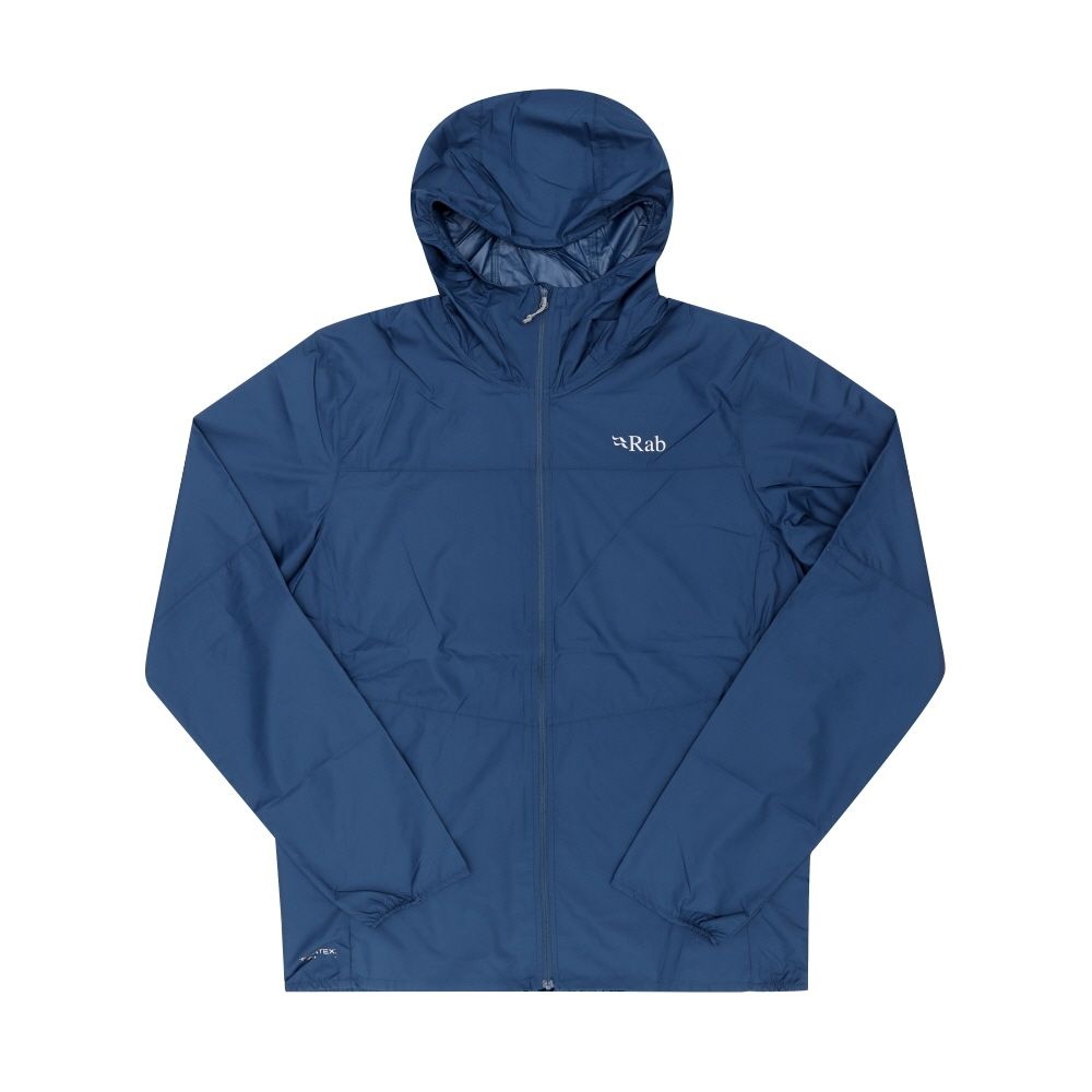 RAB QWS-84 TEMPEST BLUE 윈드개더 초경량 방풍 후디 남성 자켓