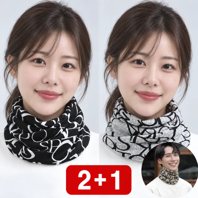 남녀공용 다용도 넥워머 스카프 목도리 목토시 넥토시 비니 머플러 세트 방한 마스크 목돌이 얇은 두꺼운 빅