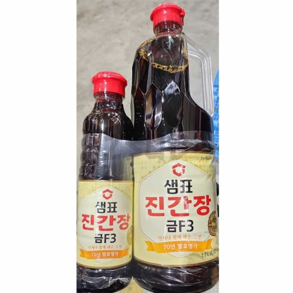 둘섭 진간장 금F 샘표 500ML 1.7L X6 연어장간장 두부조림간장 꽃게간장 장조림간장