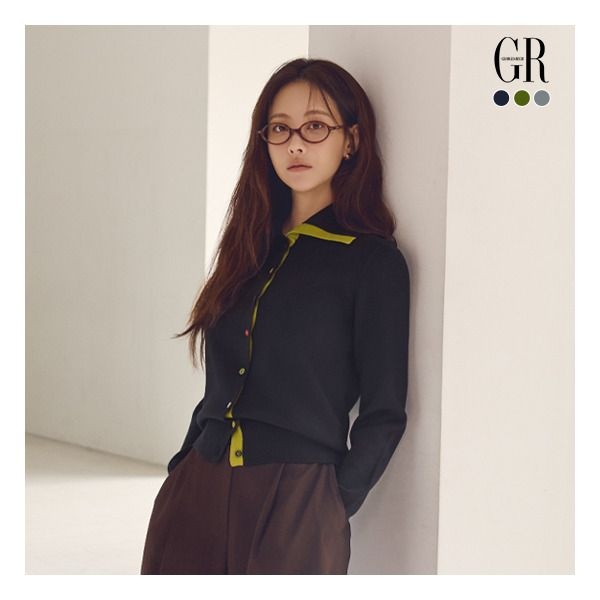 [조르쥬 레쉬] 26FW 하이넥 레인보우 가디건 3종