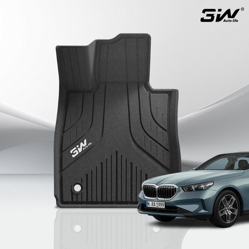 3W 3W 에코라이너 TPE 카매트 3D 고무 바닥매트 BMW 5시리즈 G60, 운전석 + 조수석 뒷좌석