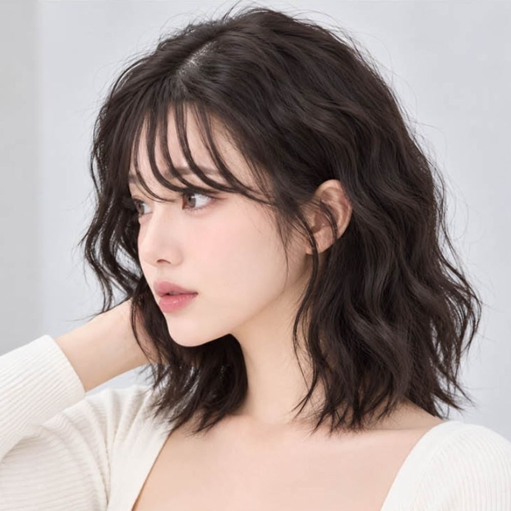 웨이브 컬가발 단발 풍성하고 러블리한 펌가발