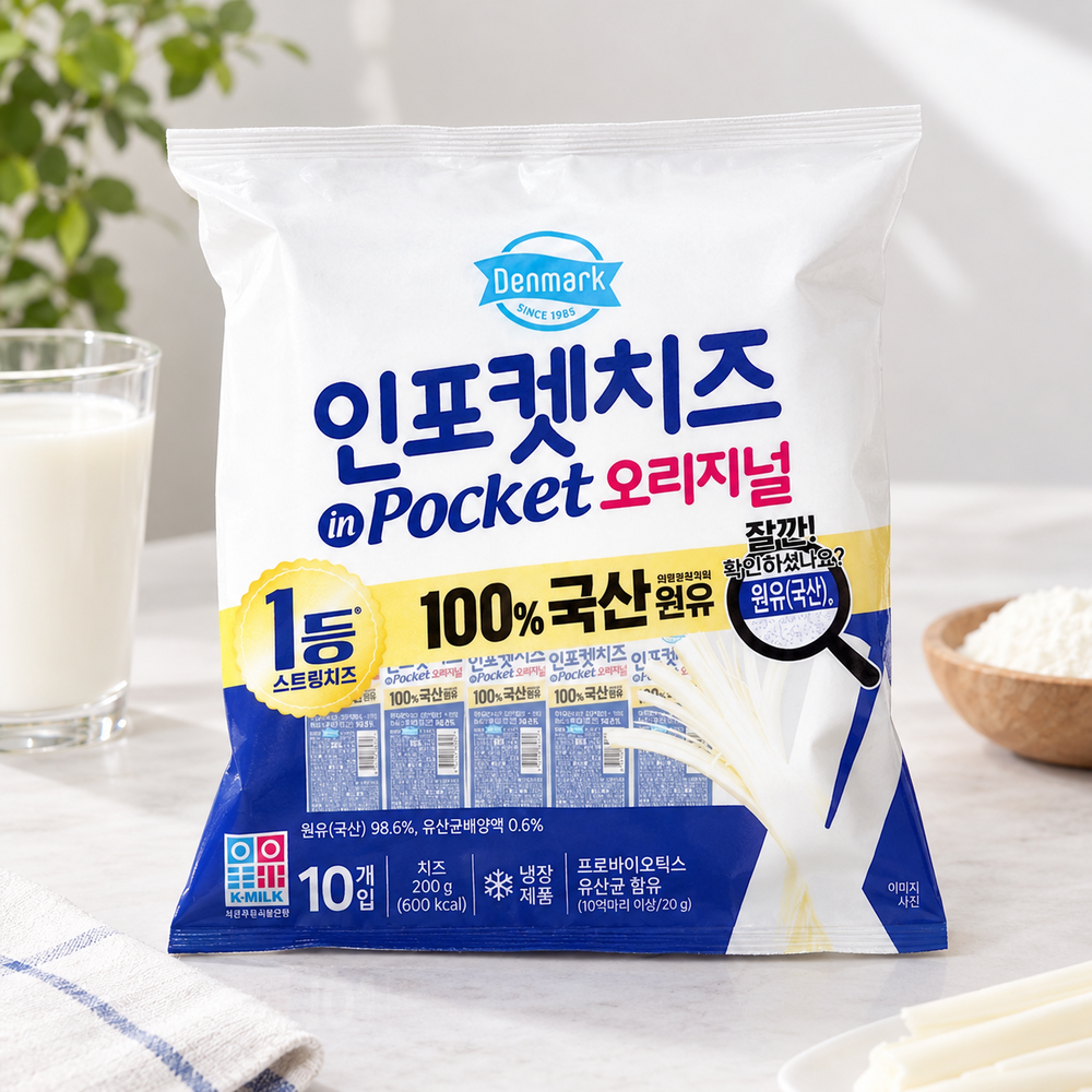 동원 덴마크 인포켓치즈 오리지널,30개, 20g
