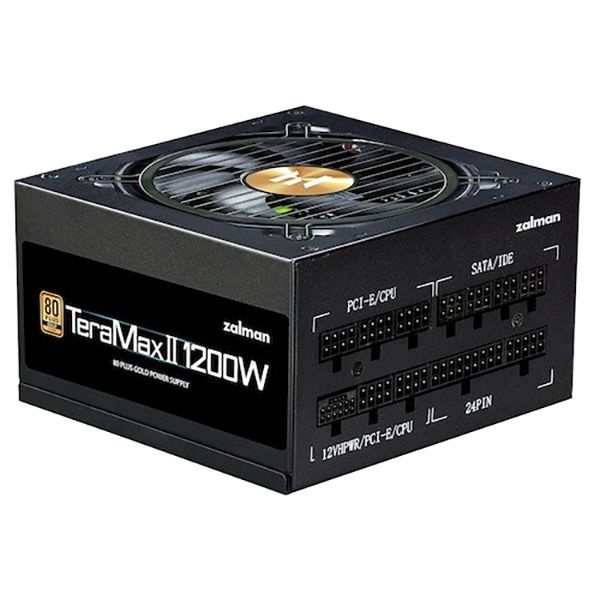 [카드추가할인]잘만 TeraMax II 1200W 80PLUS Gold 풀모듈러 블랙 ATX 3.0 (PCIE5) (정품)