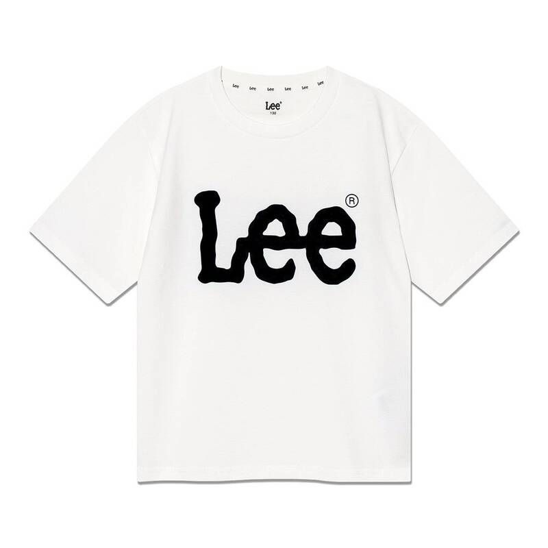 리 LEE 키즈 빅 트위치 스탠다드핏 반팔 티 화이트 LK2502ST02WH 161426