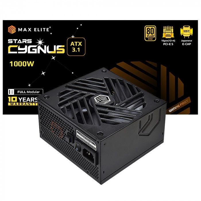 맥스엘리트 STARS CYGNUS 1000W 80PLUS골드 풀모듈러 ATX3.1