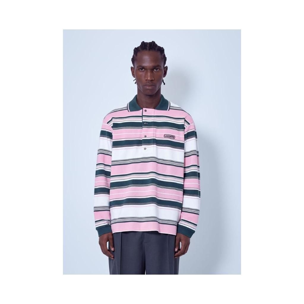 라코스테 라코스테 남성 Runway Loose Fit Striped Pique Polo Shirt AG792 OP DD9H TP877973756