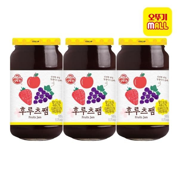 오뚜기 (현대Hmall) [오뚜기] 후루츠쨈 500g 3개