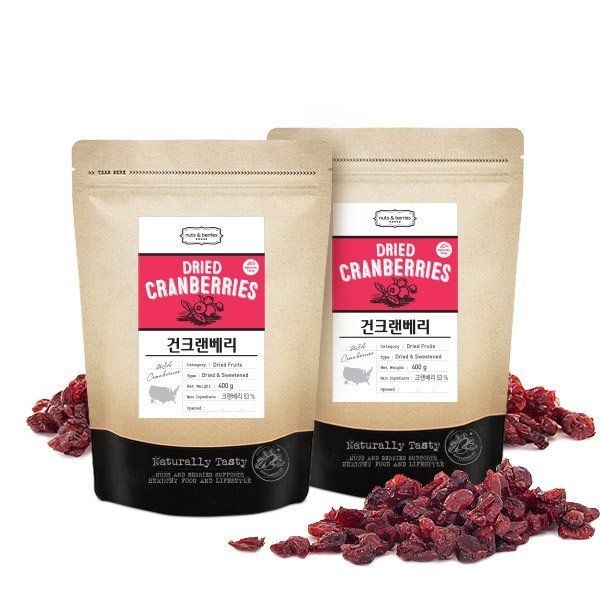 넛츠앤베리스 건 크랜베리 800g(400g 2개)