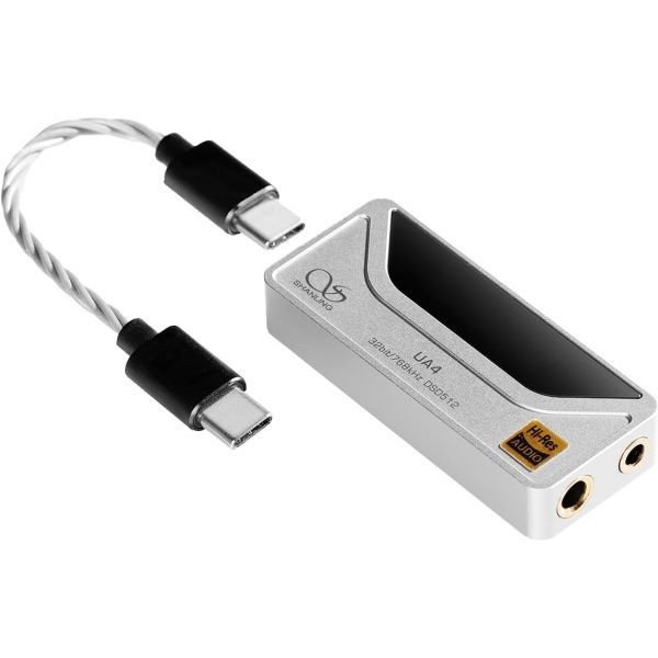 SHANLING [해외] 산링 UA4 헤드폰 앰프 휴대용 USB DAC MQA 16X 768kHz DSD512 지원 안드로이드 iOS Mac Windows 호환 고출력 구동 동글 볼륨 조