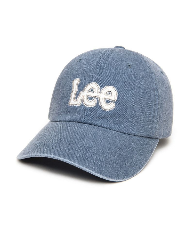 LEE LE2601CA04BL 트위치 아플리케 피그먼트 볼캡 블루