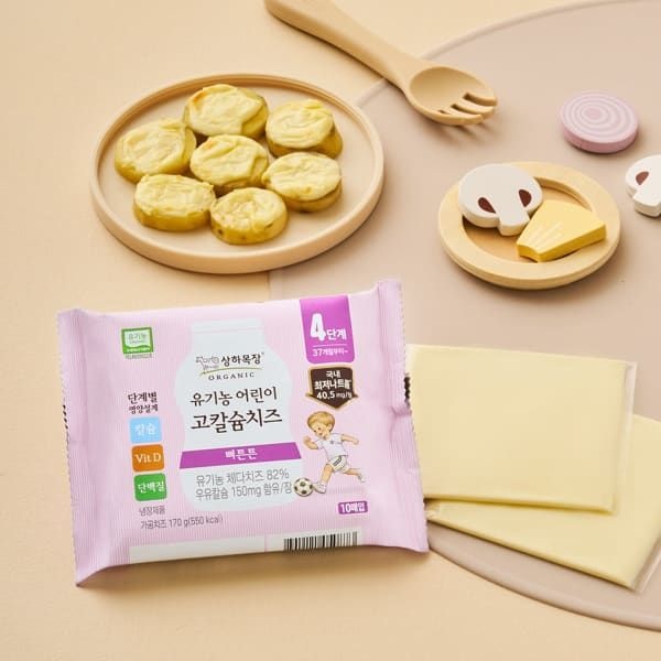 (현대홈쇼핑) 상하목장 유기농 상하치즈 고칼슘 어린이치즈 4단계 170g 60매