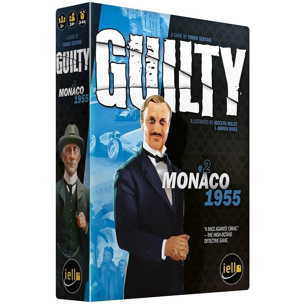 IELLO [해외] IELLO: Guilty: Monaco 1955 - 협동 추론 게임, 살인 미스터리 조사, 현실적인 디테일, 만 14세 이상, 1-99명의 플레이어, 180-