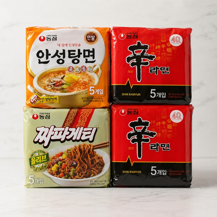 농심 신라면10입 안성탕면5입 짜파게티5입 총 20봉