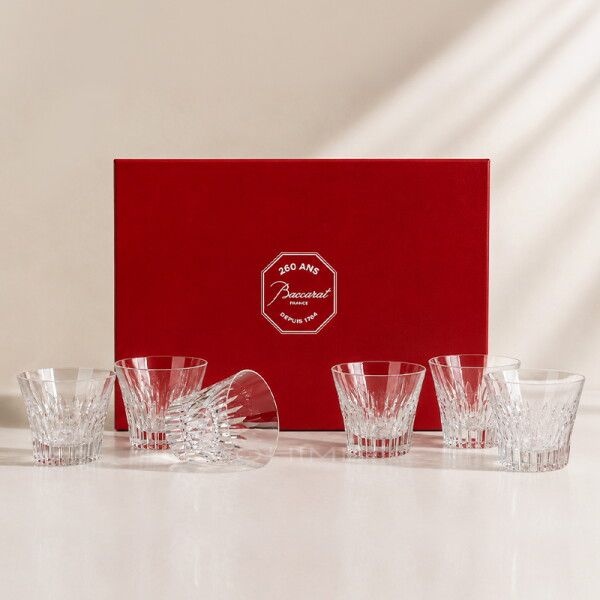 BACCARAT [바카라] 테이블웨어 에브리데이 텀블러 세트 티아라 클리어 6PCS