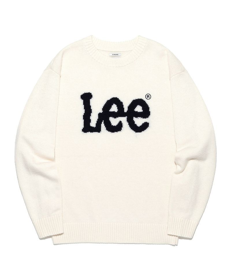 LEE 빅 트위치 로고 니트 아이보리 LE2503KT01IV 450234
