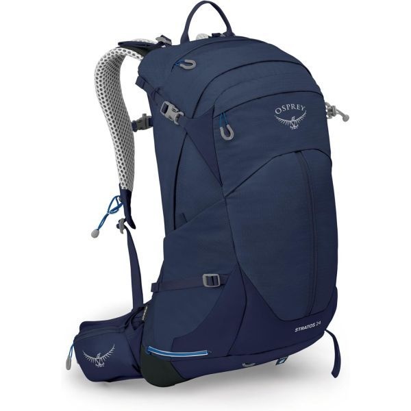 [해외] Osprey 오스프리 Stratos 24L 남성용 하이킹 등산 백팩 Cetacean 블루 600591