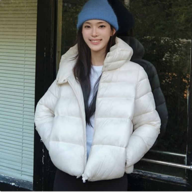[롯데백화점] 지오다노 여성 후드 숏 퀼팅 경량 패딩 자켓 376911 LE1222610290