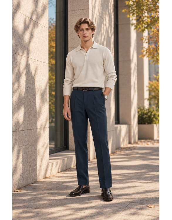 알레그리 다크 터콰이즈블루 STRAIGHT FIT 《Tech Nylon》 슬랙스 ARPA4B302T3 453126