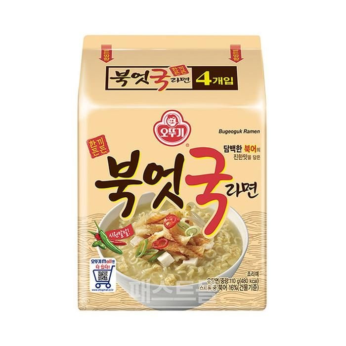 봉지라면 오뚜기 북엇국라면 110g 32개