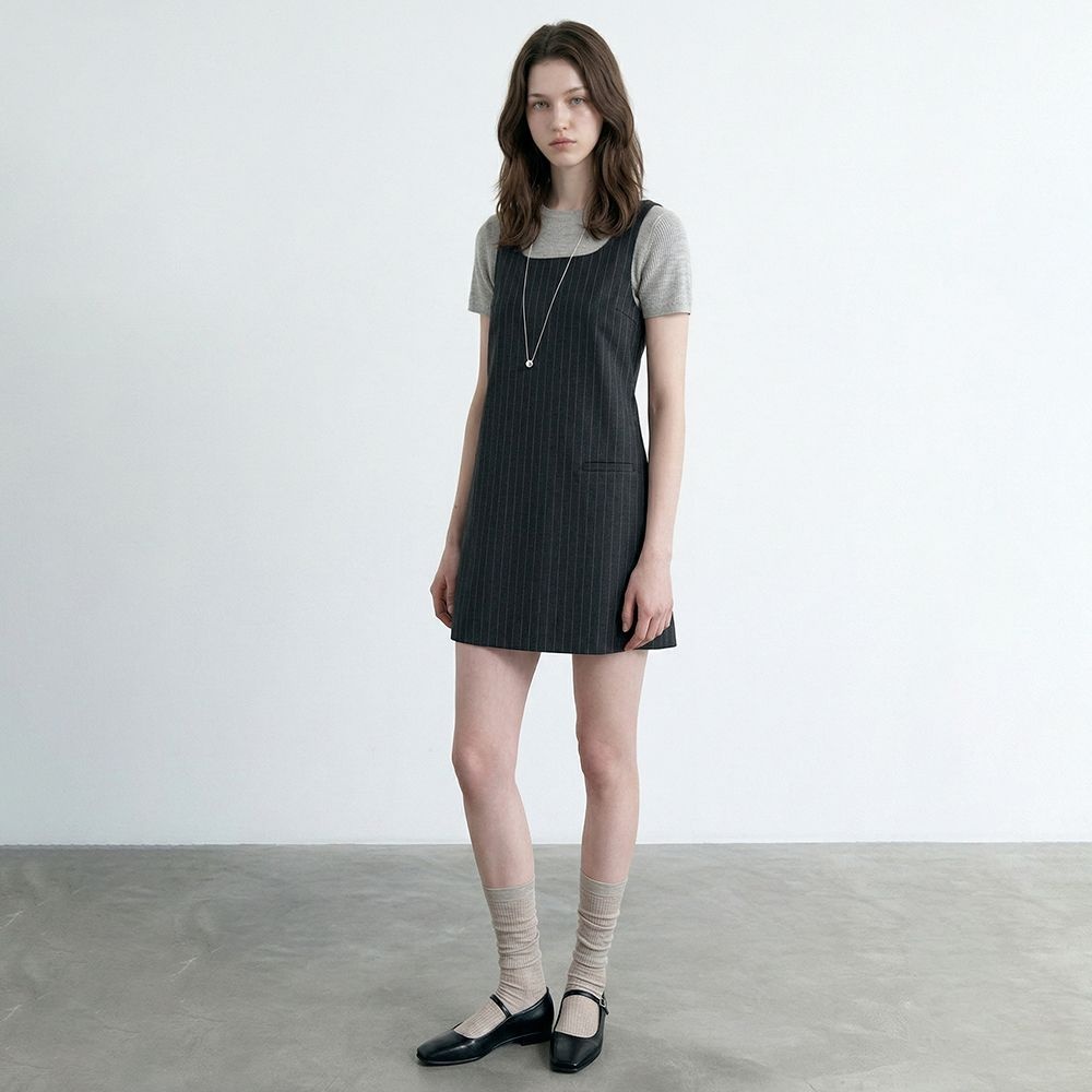[룩캐스트]헤이즐 미니 드레스_그레이 / HAZEL MINI DRESS _GREY