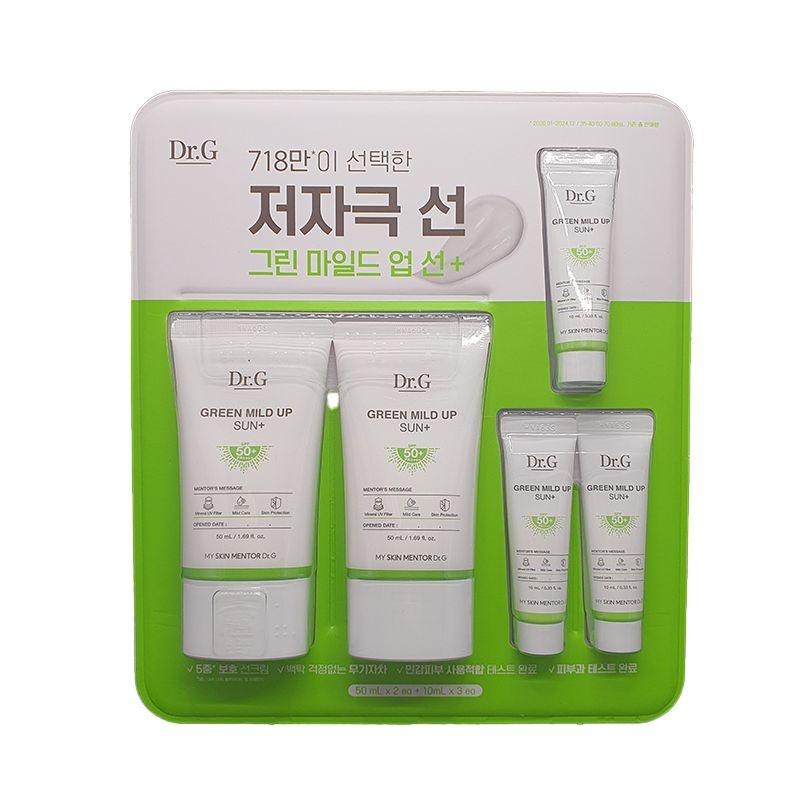 닥터지 그린 마일드 업 선 플러스 50ml x 2개 + 10ml x 3개(SPF50+), 1개