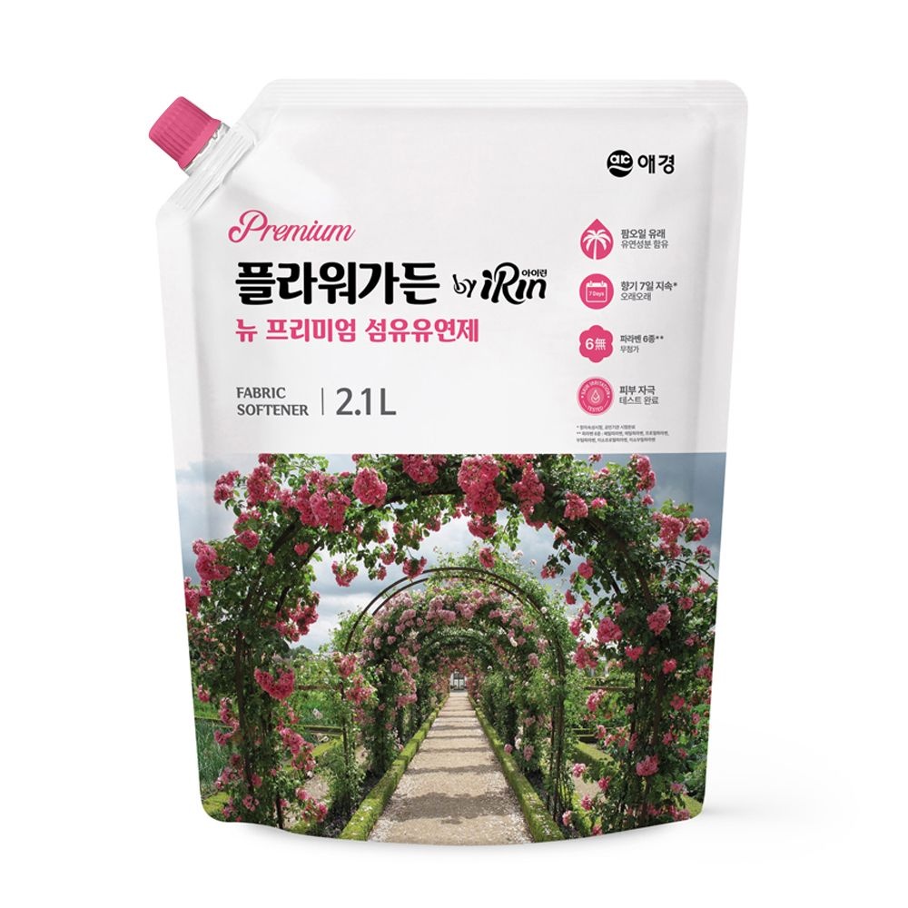 애경 프리미엄 플라워가든 아이린 섬유유연제 2.1L * 4개 (1박스)