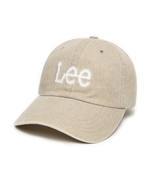 LEE LE2601CA04BE [NCT 재민 PICK]트위치 아플리케 피그먼트 볼캡 베이지