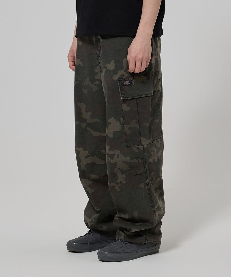 디키즈 워시드 루즈핏 트윌 카고 팬츠 Dyed Camo 92U711 57Y203
