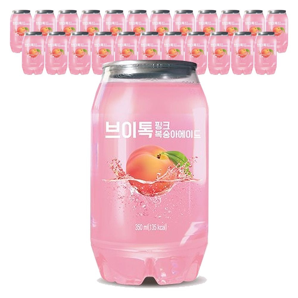 브이톡 핑크 복숭아에이드 350ml x 24캔