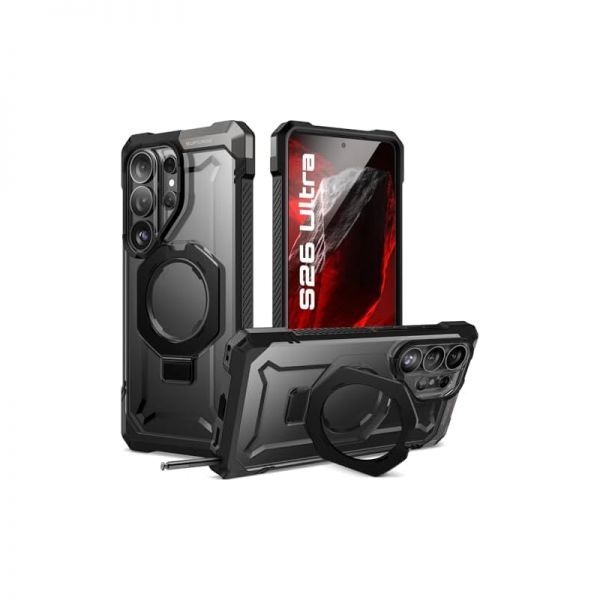 SUPCASE 스토어 방문하기 [해외] SUPCASE 삼성 갤럭시 S26 울트라 케이스, 내장 스탠드 포함, 다크 435495