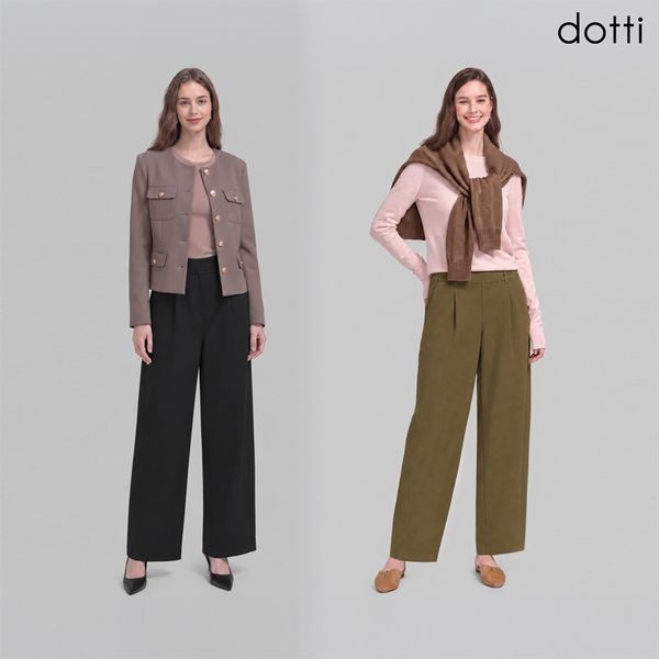도티 26FW 여성 데일리 커브드 팬츠 2종(D6PCW)
