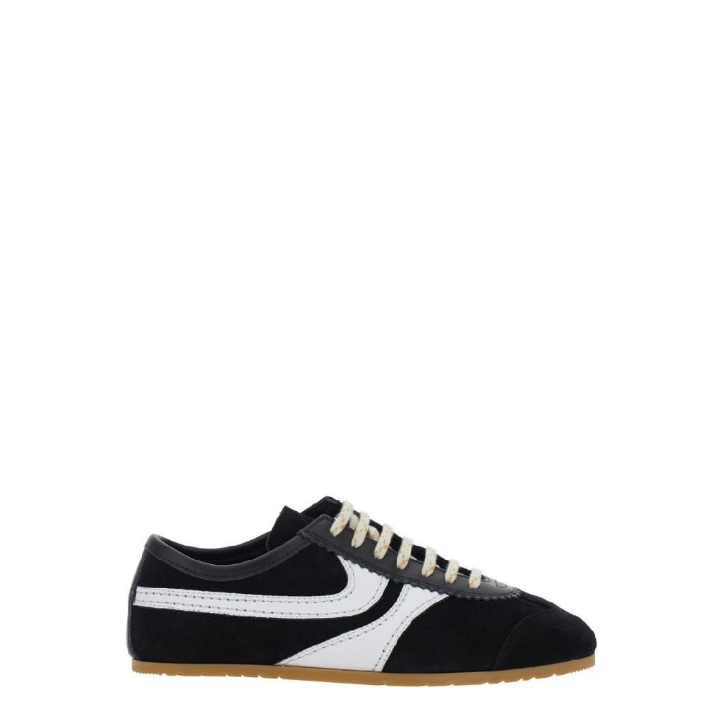 DRIES VAN NOTEN 블랙 송아지 가죽 스니커즈 0117000133998