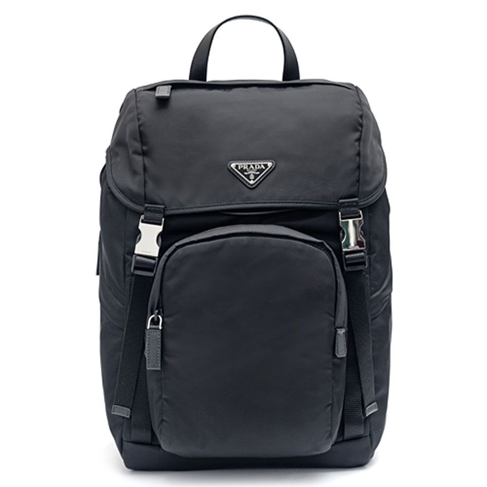 라프리마 [PRADA] 프라다 리나일론 및 사피아노 가죽 백팩 2VZ135-2DMG-F0002