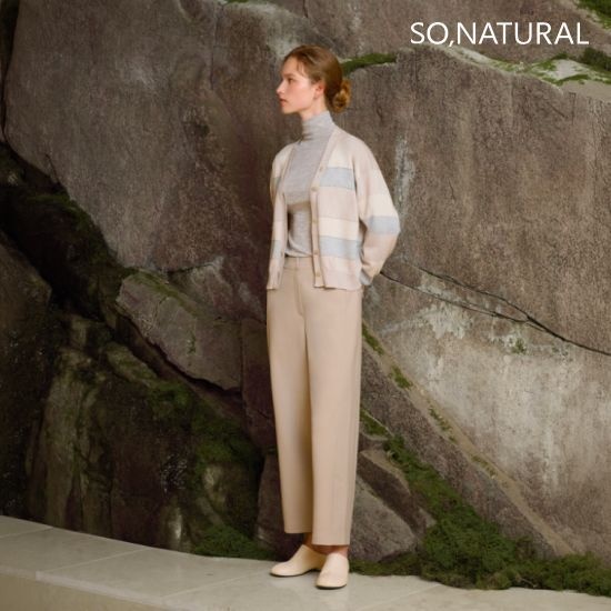 쏘내추럴 26FW 소프트 커브드 크롭 팬츠
