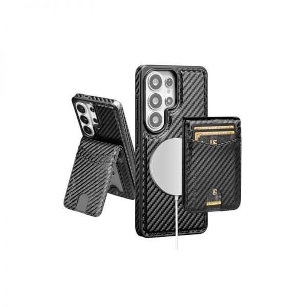 SkyEagle 스토어 방문하기 [해외] SkyEagle Magsafe 2 in 1 탈착식 삼성 갤럭시 S26 울트라 지갑 케이스 카드 홀더 여성용 남성용, 마그네틱 PU 가죽 폰 RFID