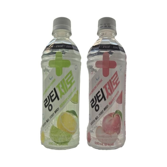 [링티] [M]링티제로 복숭아 500ml 12입 + 링티 제로 레몬라임 500ml 12입 포션 이온음료 건강 마시는 비타
