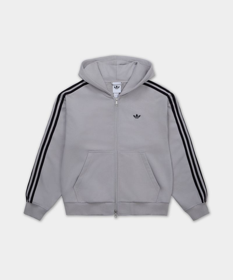 아디다스 ADIDAS 후드 집업 - 그레이:블랙 KC9317 162348
