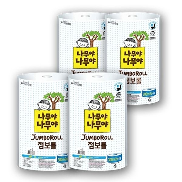 잘풀리는집 [잘풀리는집]나무야나무야점보롤 300M x 4롤 x 4팩