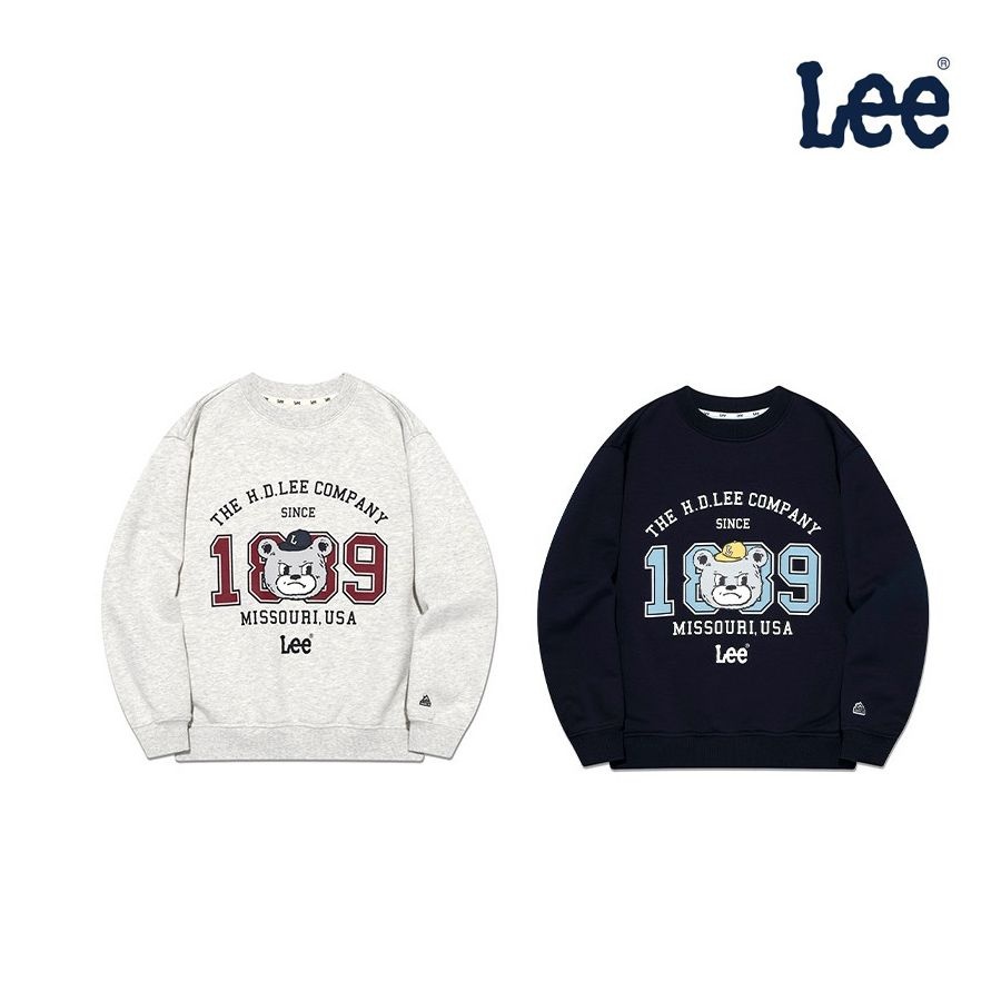 Lee 키즈 키즈 베어LEE 빅 그래픽 헤비웨이트 맨투맨 LK2504CR33