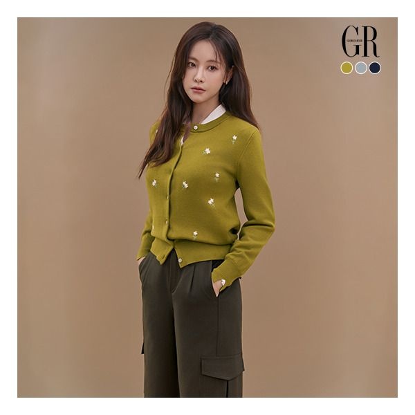 [조르쥬 레쉬] 26FW 플라워 자수 가디건 3종