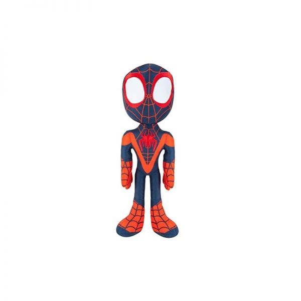 Jazwares 스토어 방문하기 [해외] Marvel Spidey and his Amazing Friends My Friend Miles 말하는 플러시 - 40.6cm(16인치) 마일 모랄레스 사운드 포함 친근한 이웃 스