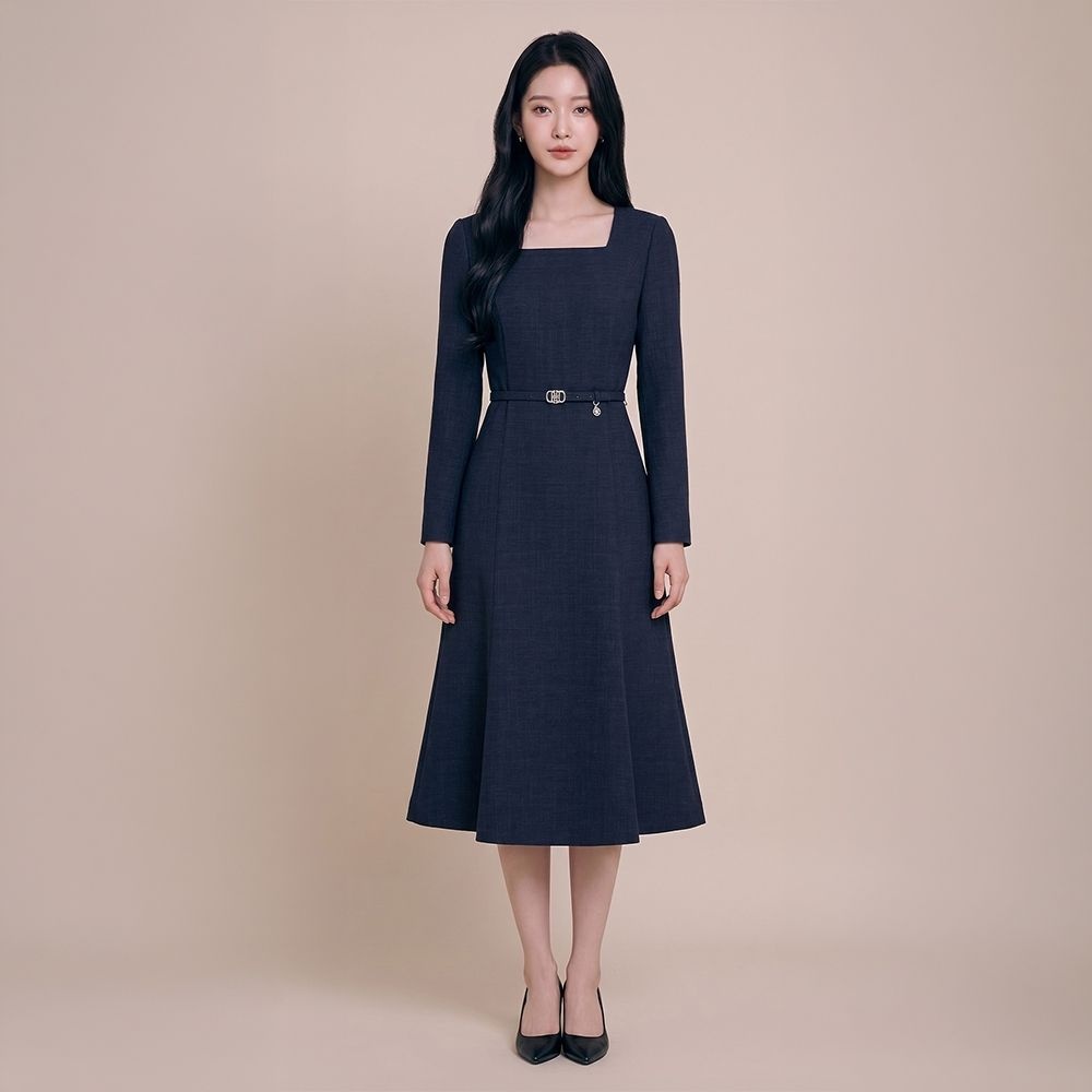스퀘어넥 머메이드 벨트 원피스(NWOPPI0500)