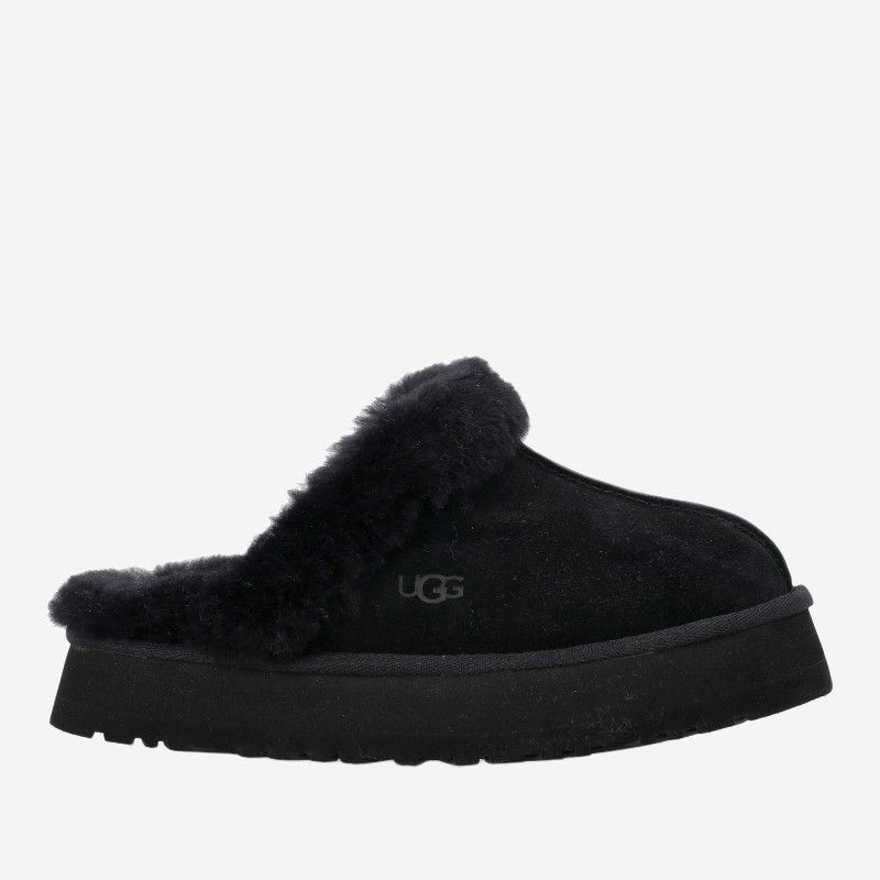 UGG 어그 디스켓 스웨이드 플랫폼 뮬 1122550 BLK