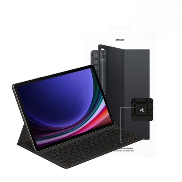 아트박스/삼성전자 삼성 정품 갤럭시탭 S9 AI 슬림 키보드 북커버 EF-DX720