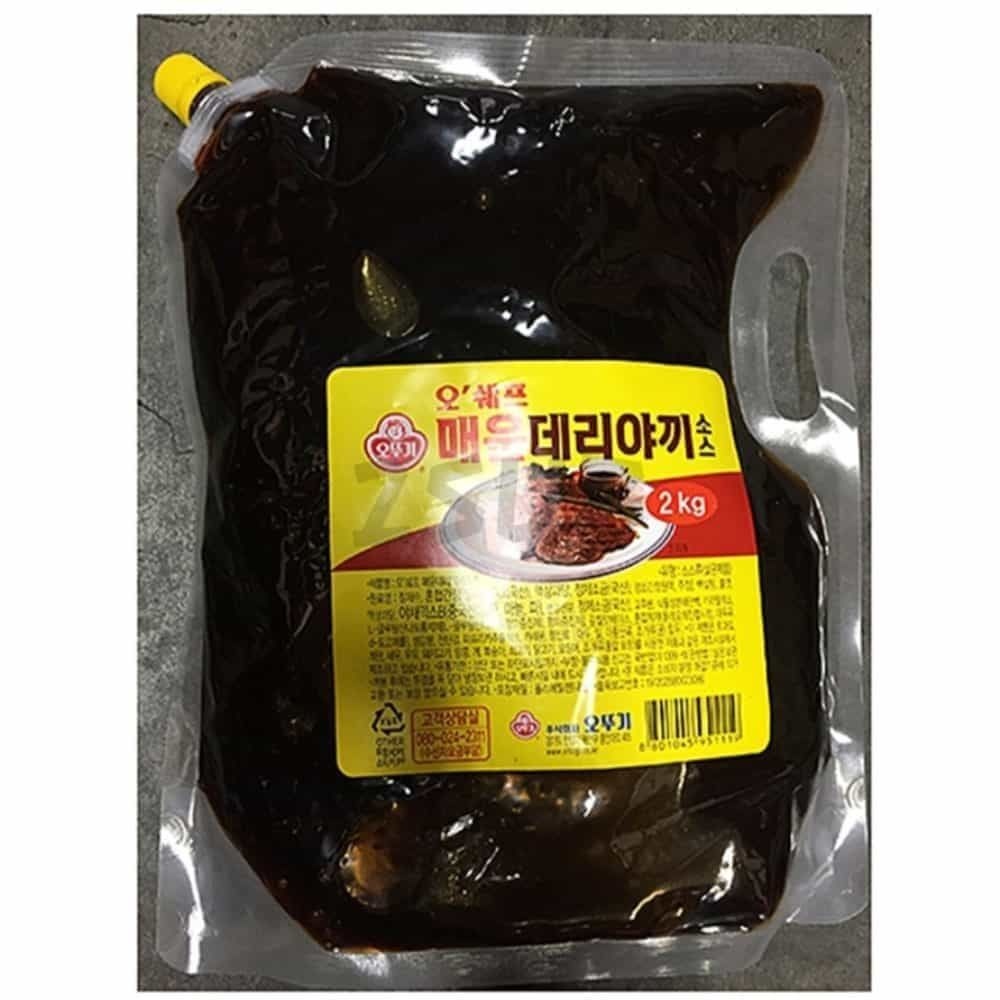 둘섭 매운 데리야끼소스 오뚜기 2K X6 스팸마요덮밥소스 오꼬노미야끼소스 치킨마요덮밥소스 장어구이소스