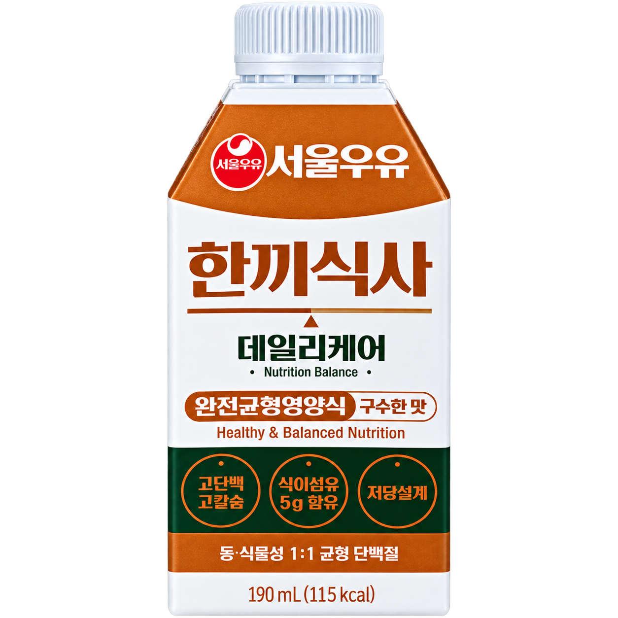 서울우유 서울우유 완벽한 데일리 케어 한끼식사 190ml  18개 1박스