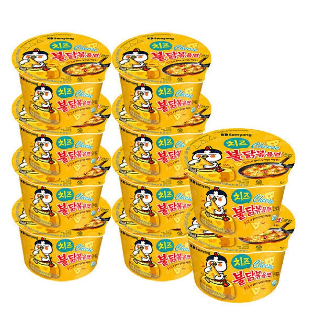 불닭볶음면 치즈 불닭볶음면 큰컵 105g x 10개