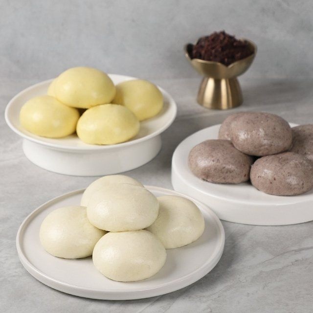 안흥식품 [안흥찐빵] 할매30개+단호박 30개+흑미 30개(총 4.5kg)